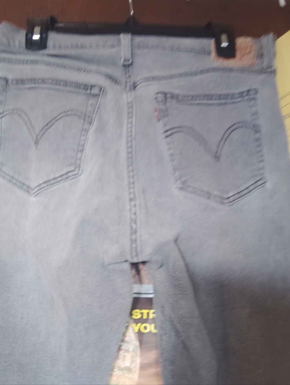 LEVI Wedge Straight - Grey Wash Jeans Size 32" - Picture 9 of 10